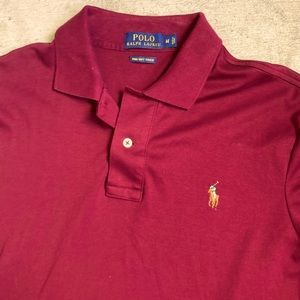 POLO Maroon Long Sleeve Men’s Shirt